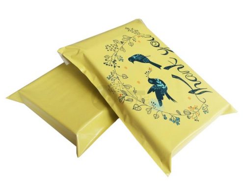 Yellow Bird Thank You Design Poly Mailers